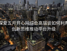深爱五月开心网综合高层谈如何利用创新思维推动平台升级
