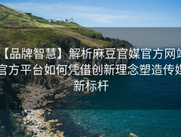 【品牌智慧】解析麻豆官媒官方网站：官方平台如何凭借创新理念塑造传媒新标杆