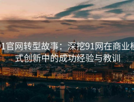 91官网转型故事：深挖91网在商业模式创新中的成功经验与教训