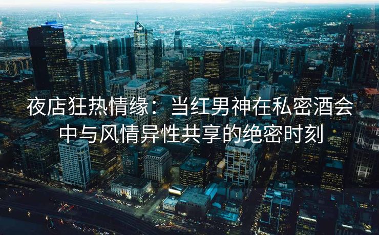 夜店狂热情缘：当红男神在私密酒会中与风情异性共享的绝密时刻