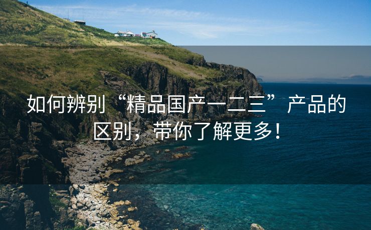 如何辨别“精品国产一二三”产品的区别，带你了解更多！