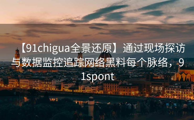 【91chigua全景还原】通过现场探访与数据监控追踪网络黑料每个脉络，91spont