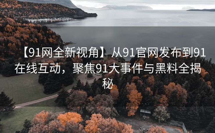 【91网全新视角】从91官网发布到91在线互动，聚焦91大事件与黑料全揭秘